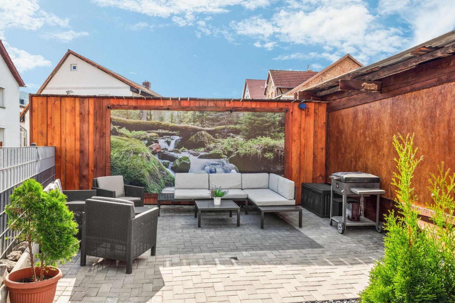 Apartment Harzlounge Center Thale - Grill & Garden المظهر الخارجي الصورة